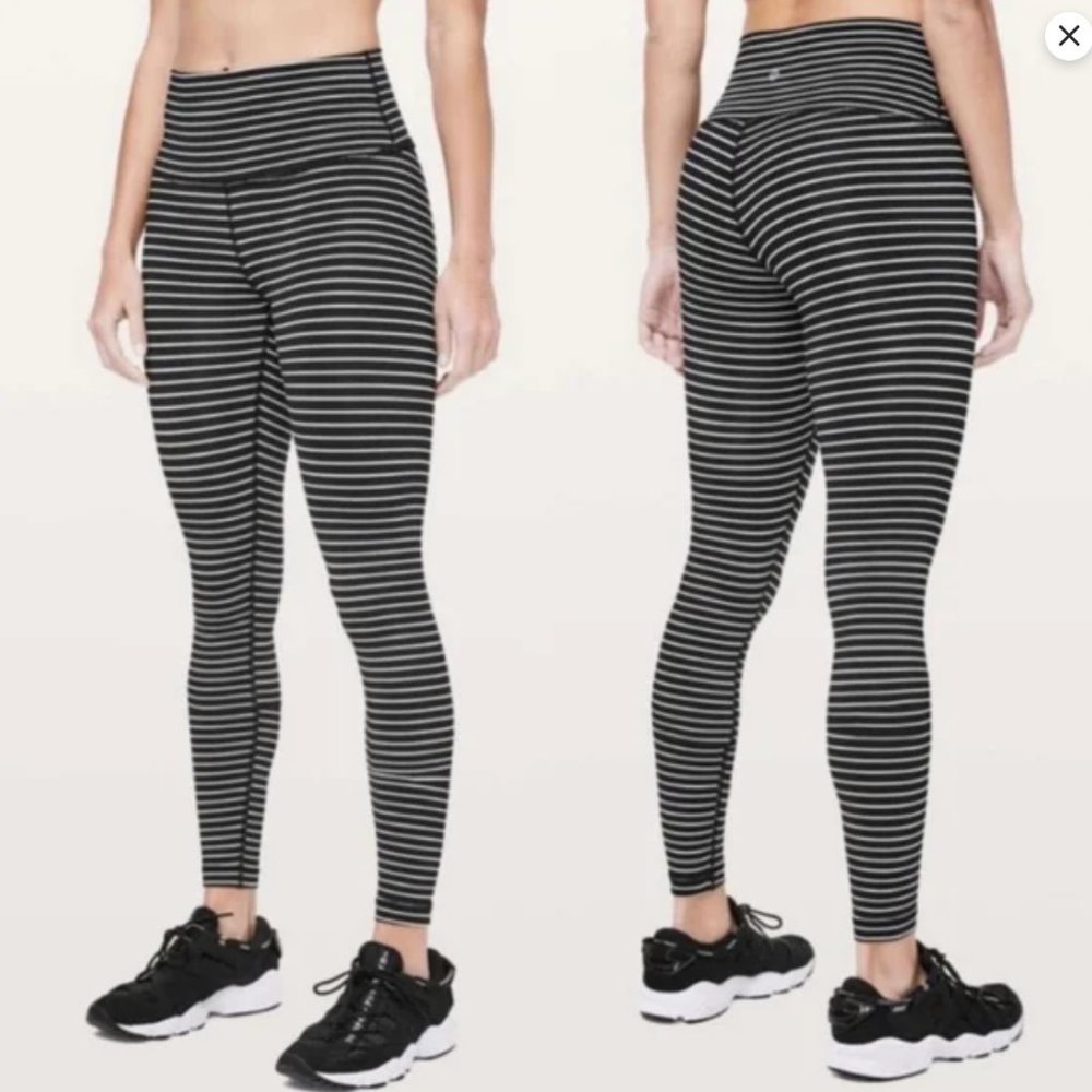 Lululemon Wunder Under High-Rise Tight *Luxtreme 28"
Parallel Stripe Black White
